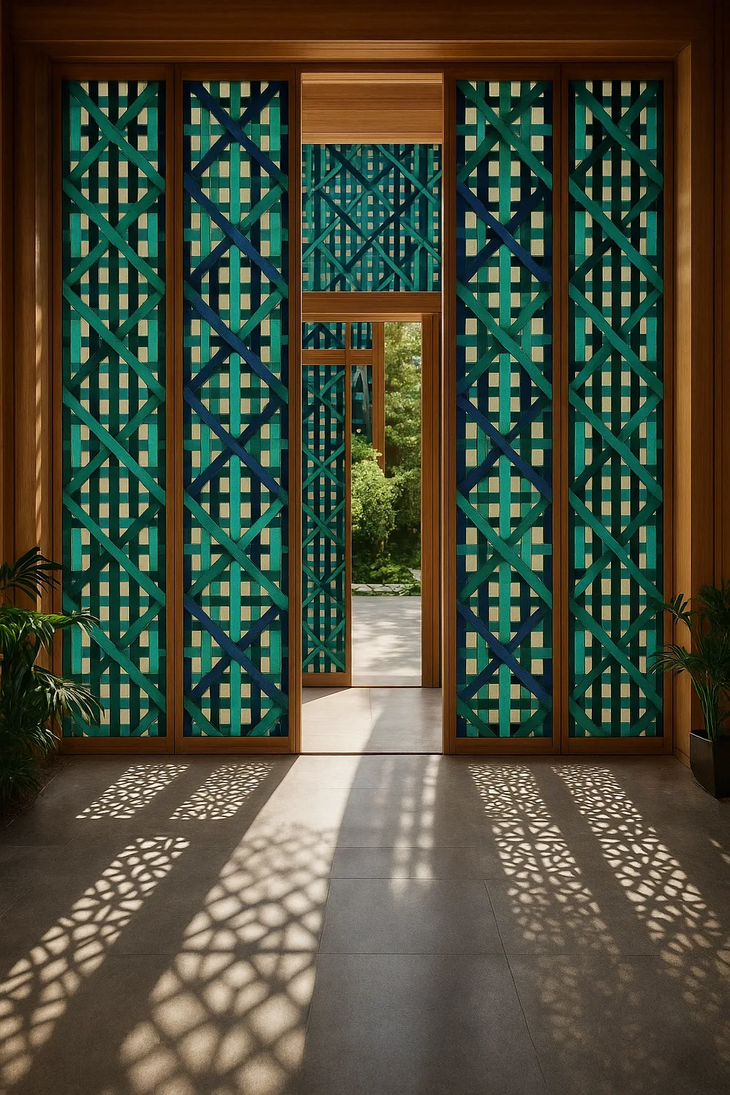 Panel tapiz verde